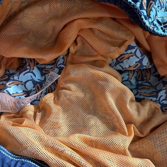 Tommy Bahama Naples Moorea Marlins Swim Suit Trunks Shorts Size XL Orange Blue - Picture 6 of 8